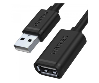 Kabel UNITEK Przedłużacz USB 2.0 - USB 2.0 2m Y-C450GBK